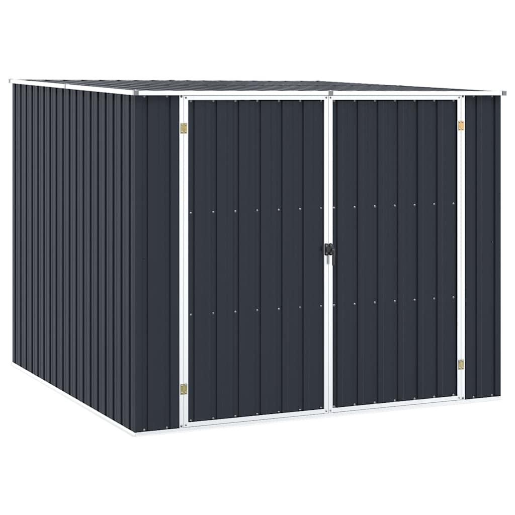 vidaXL Garden Shed Anthracite 195x198x159 cm Galvanised Steel