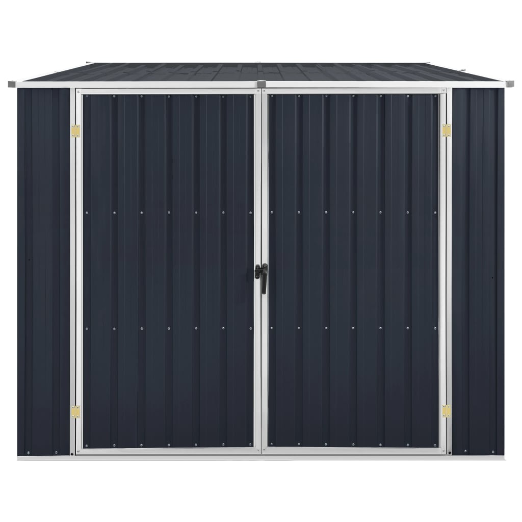 vidaXL Garden Shed Anthracite 195x198x159 cm Galvanised Steel