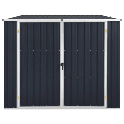 vidaXL Garden Shed Anthracite 195x198x159 cm Galvanised Steel