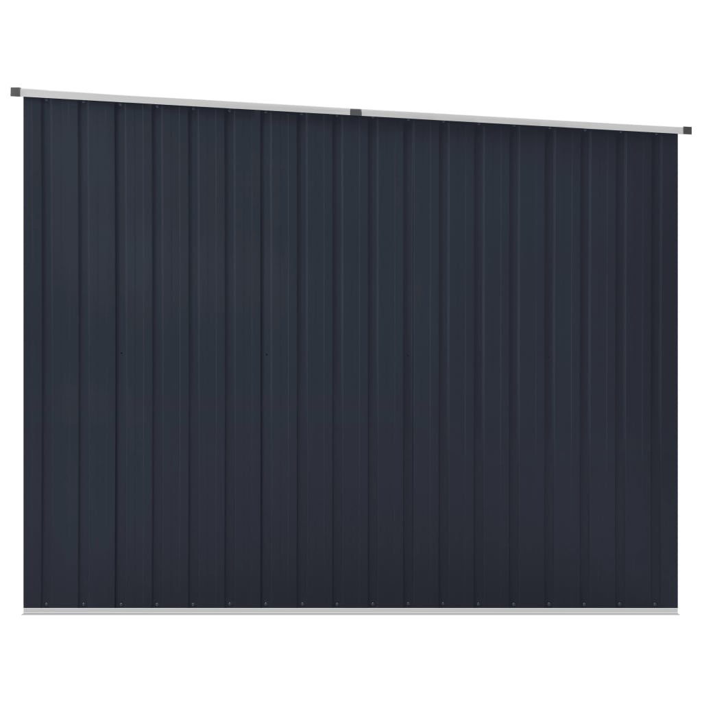 vidaXL Garden Shed Anthracite 195x198x159 cm Galvanised Steel