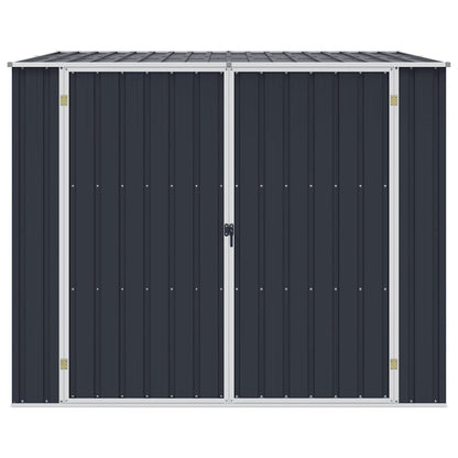vidaXL Garden Shed Anthracite 195x198x159 cm Galvanised Steel