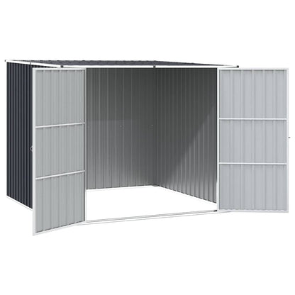 vidaXL Garden Shed Anthracite 195x198x159 cm Galvanised Steel
