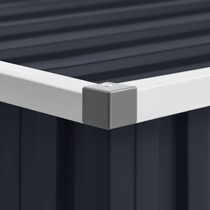 vidaXL Garden Shed Anthracite 195x198x159 cm Galvanised Steel