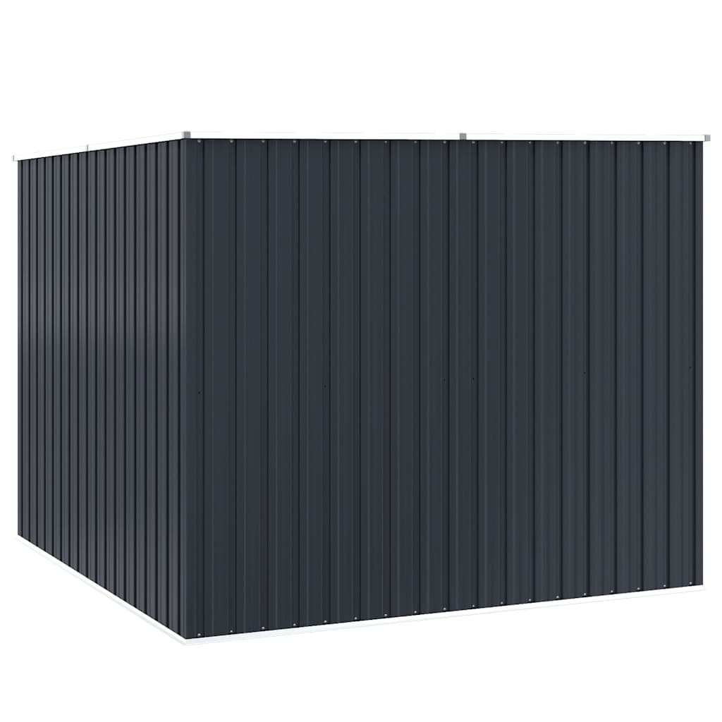 vidaXL Garden Shed Anthracite 195x198x159 cm Galvanised Steel