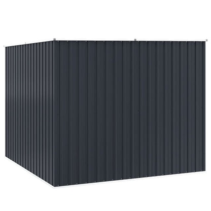 vidaXL Garden Shed Anthracite 195x198x159 cm Galvanised Steel