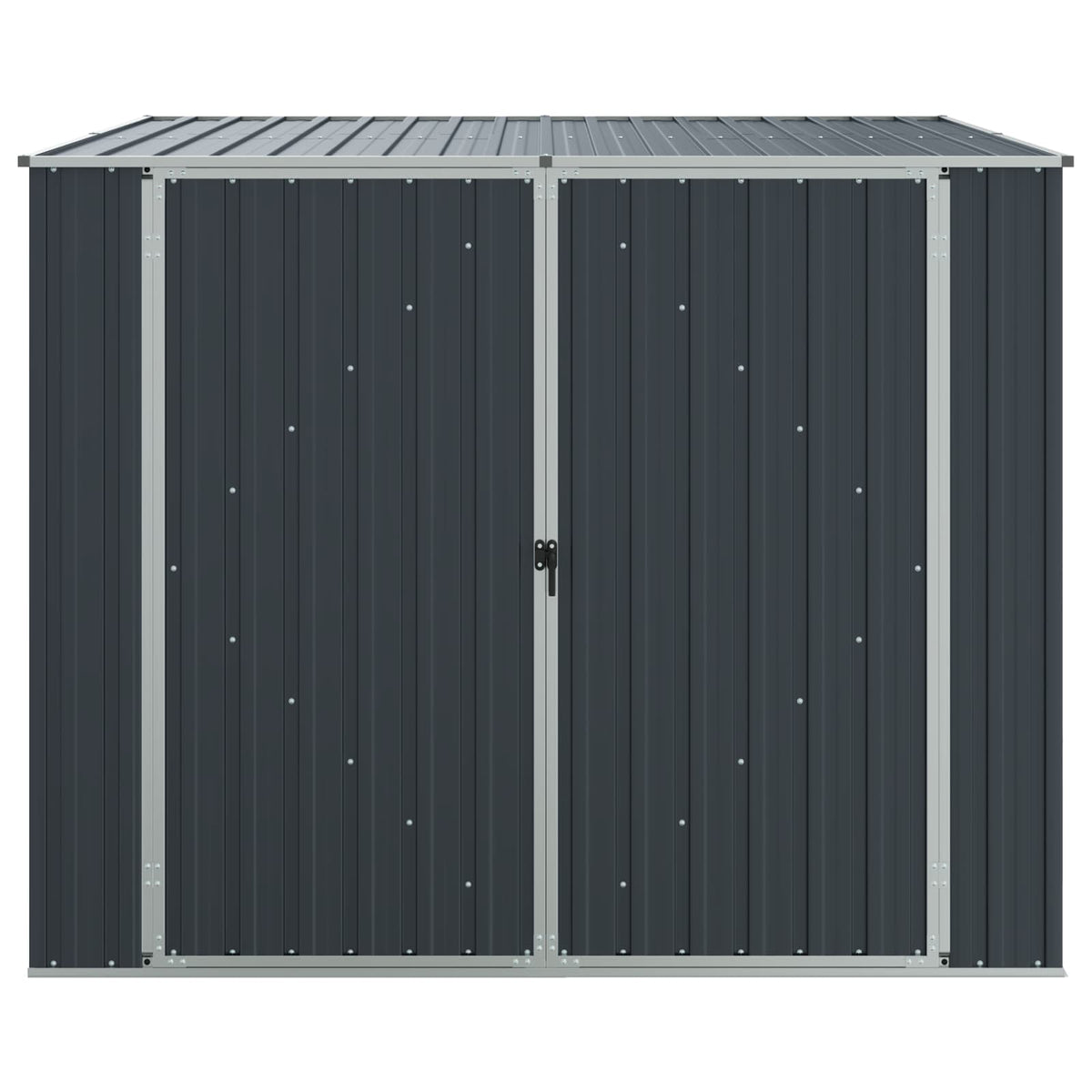 46255 vidaXL Garden Shed Anthracite 195x198x159 cm Galvanised Steel