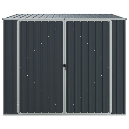 46255 vidaXL Garden Shed Anthracite 195x198x159 cm Galvanised Steel