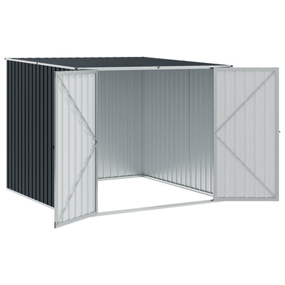 46255 vidaXL Garden Shed Anthracite 195x198x159 cm Galvanised Steel