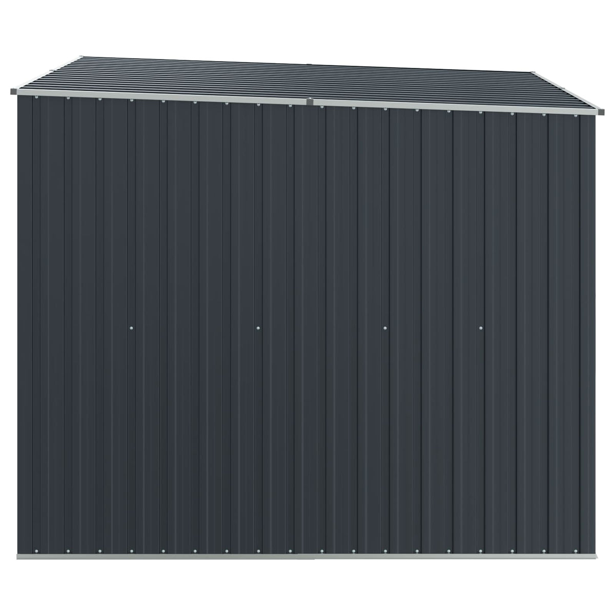 46255 vidaXL Garden Shed Anthracite 195x198x159 cm Galvanised Steel