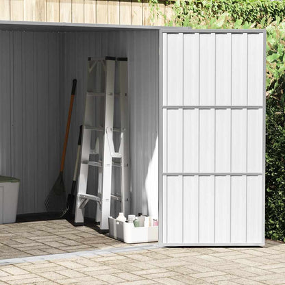 vidaXL Garden Shed Brown 195x198x159 cm Galvanised Steel