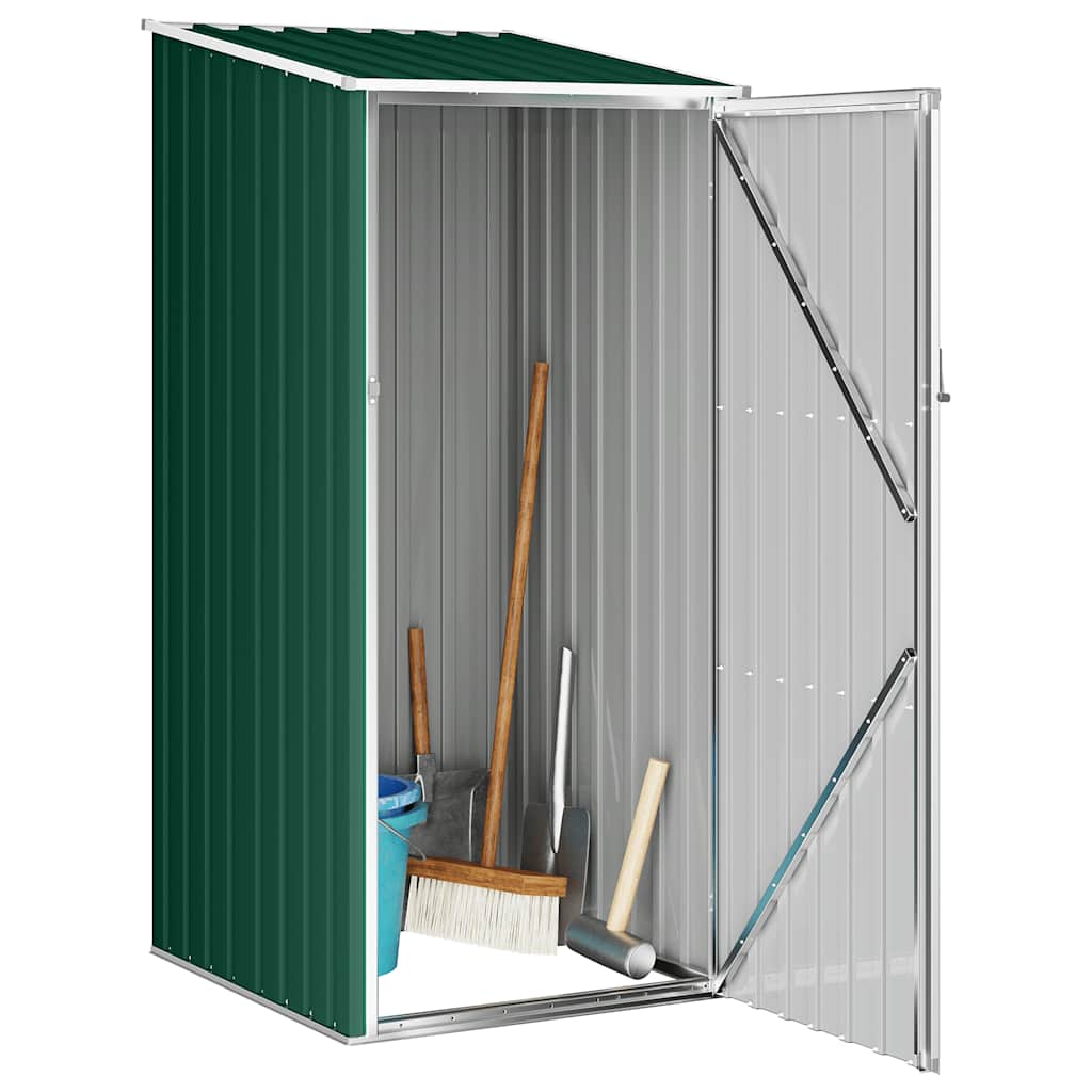 46289 vidaXL Garden Shed Green 87x98x159 cm Galvanised Steel
