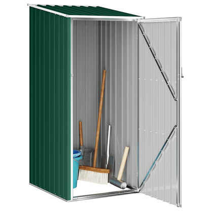 46289 vidaXL Garden Shed Green 87x98x159 cm Galvanised Steel