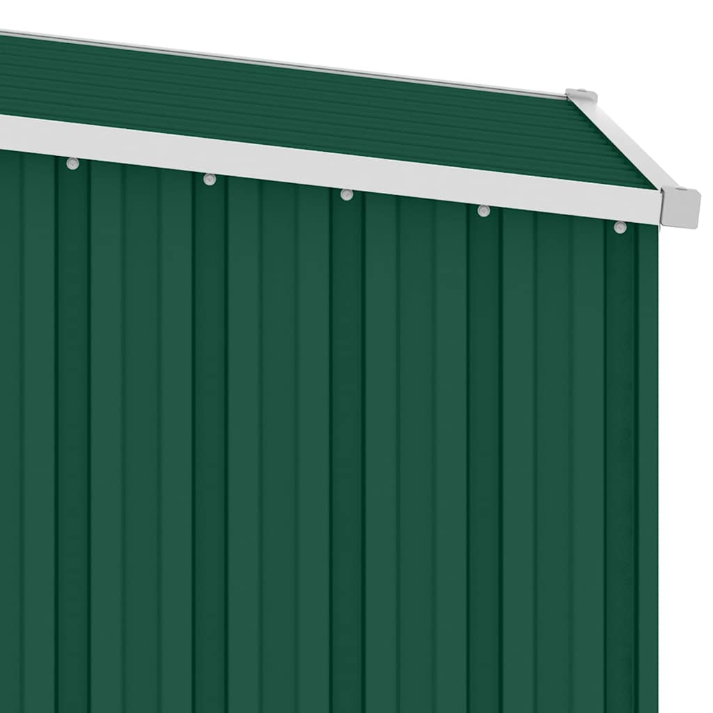 46289 vidaXL Garden Shed Green 87x98x159 cm Galvanised Steel