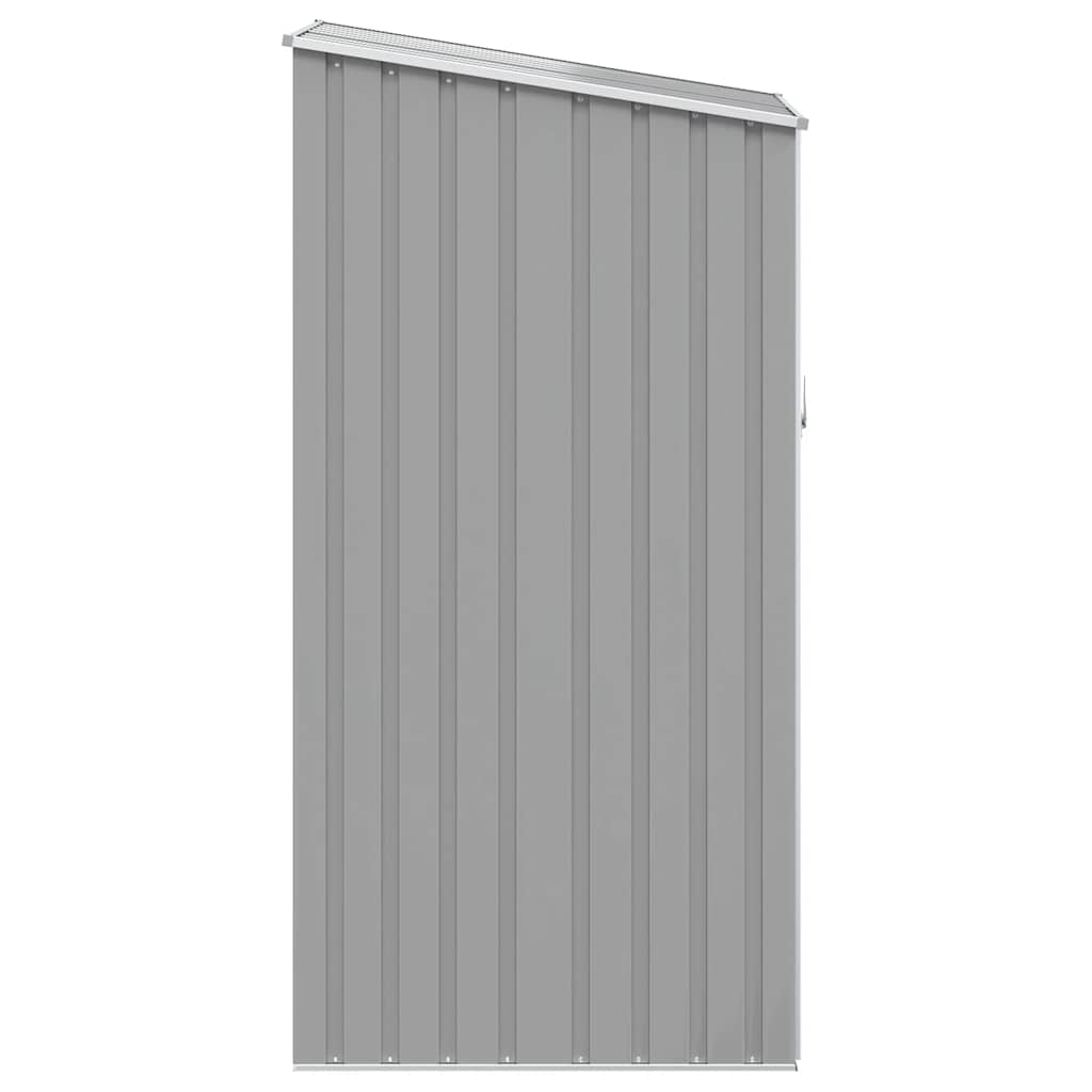 vidaXL Garden Shed | Grey | Galvanised Steel | 87x98x159 cm | Garden Shed