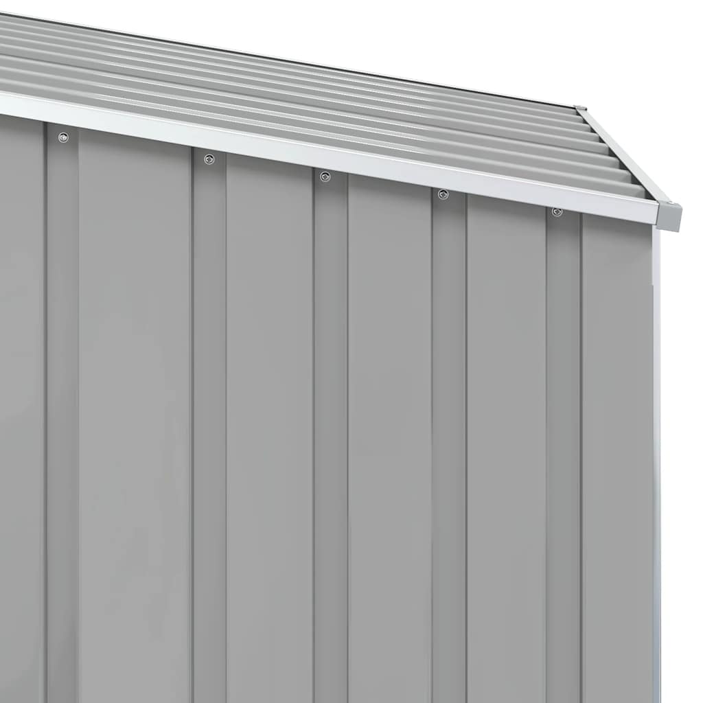 vidaXL Garden Shed | Grey | Galvanised Steel | 87x98x159 cm | Garden Shed