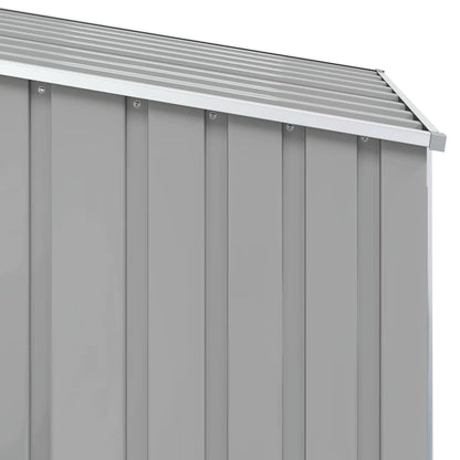 vidaXL Garden Shed | Grey | Galvanised Steel | 87x98x159 cm | Garden Shed