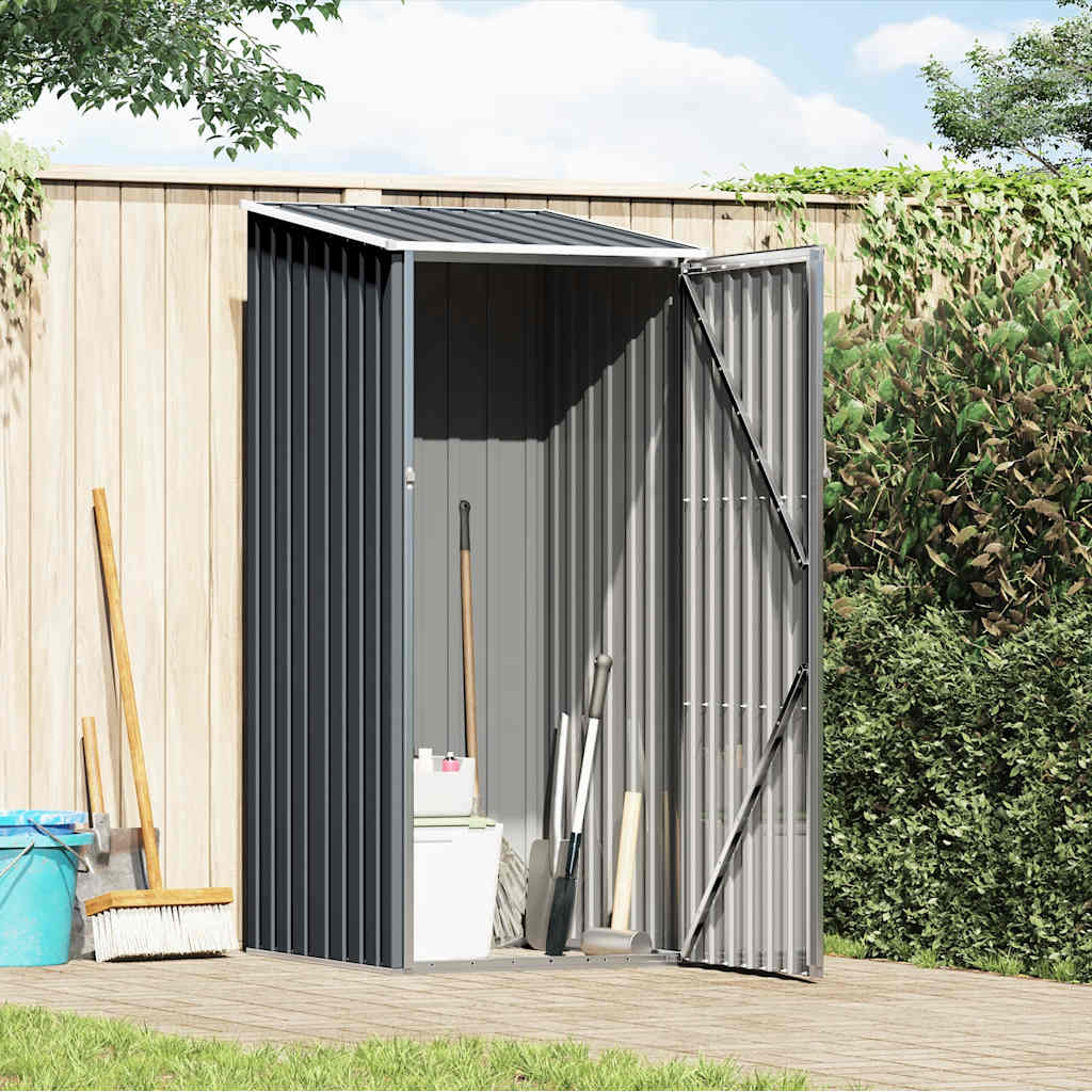 vidaXL Garden Shed Anthracite 87x98x159 cm Galvanised Steel