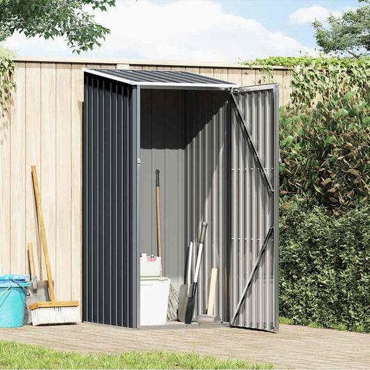46291 vidaXL Garden Shed Anthracite 87x98x159 cm Galvanised Steel