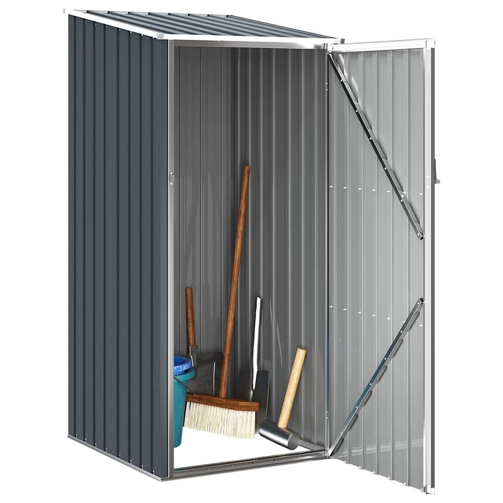 46291 vidaXL Garden Shed Anthracite 87x98x159 cm Galvanised Steel