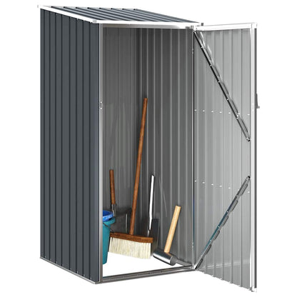 46291 vidaXL Garden Shed Anthracite 87x98x159 cm Galvanised Steel