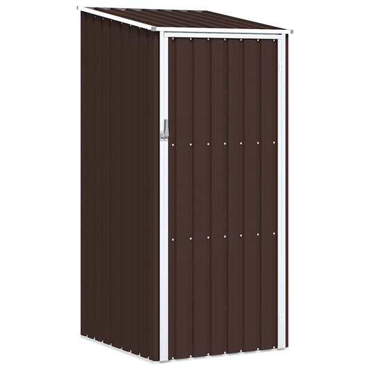 46292 vidaXL Garden Shed Brown 87x98x159 cm Galvanised Steel
