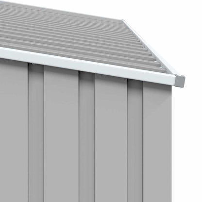 46294 vidaXL Garden Firewood Shed Grey 245x98x159 cm Galvanised Steel