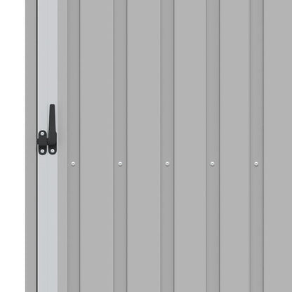 46294 vidaXL Garden Firewood Shed Grey 245x98x159 cm Galvanised Steel