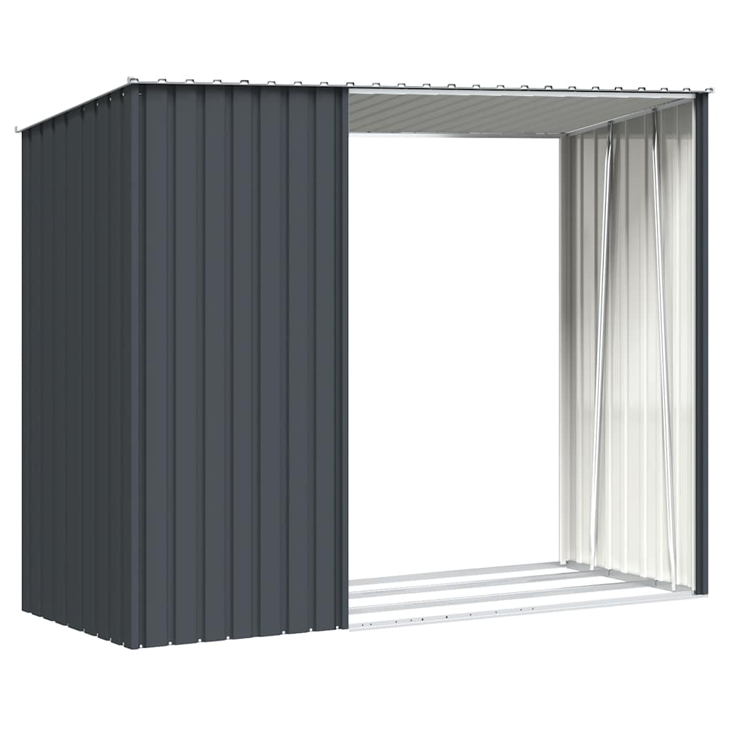 vidaXL Garden Shed | Anthracite | Galvanised Steel | Medium | Garden Shed