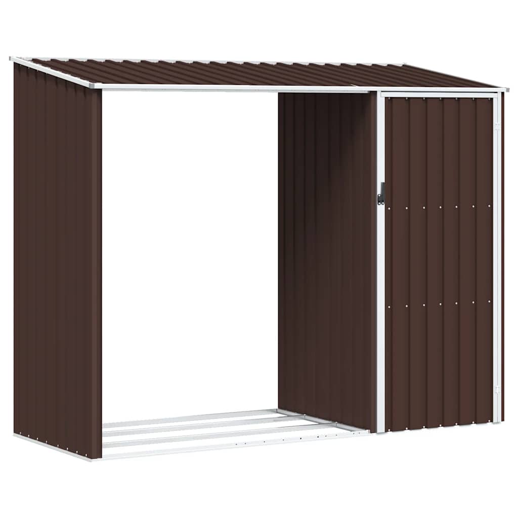 vidaXL Garden Shed | Brown | Galvanised Steel | Large | Garden Shed