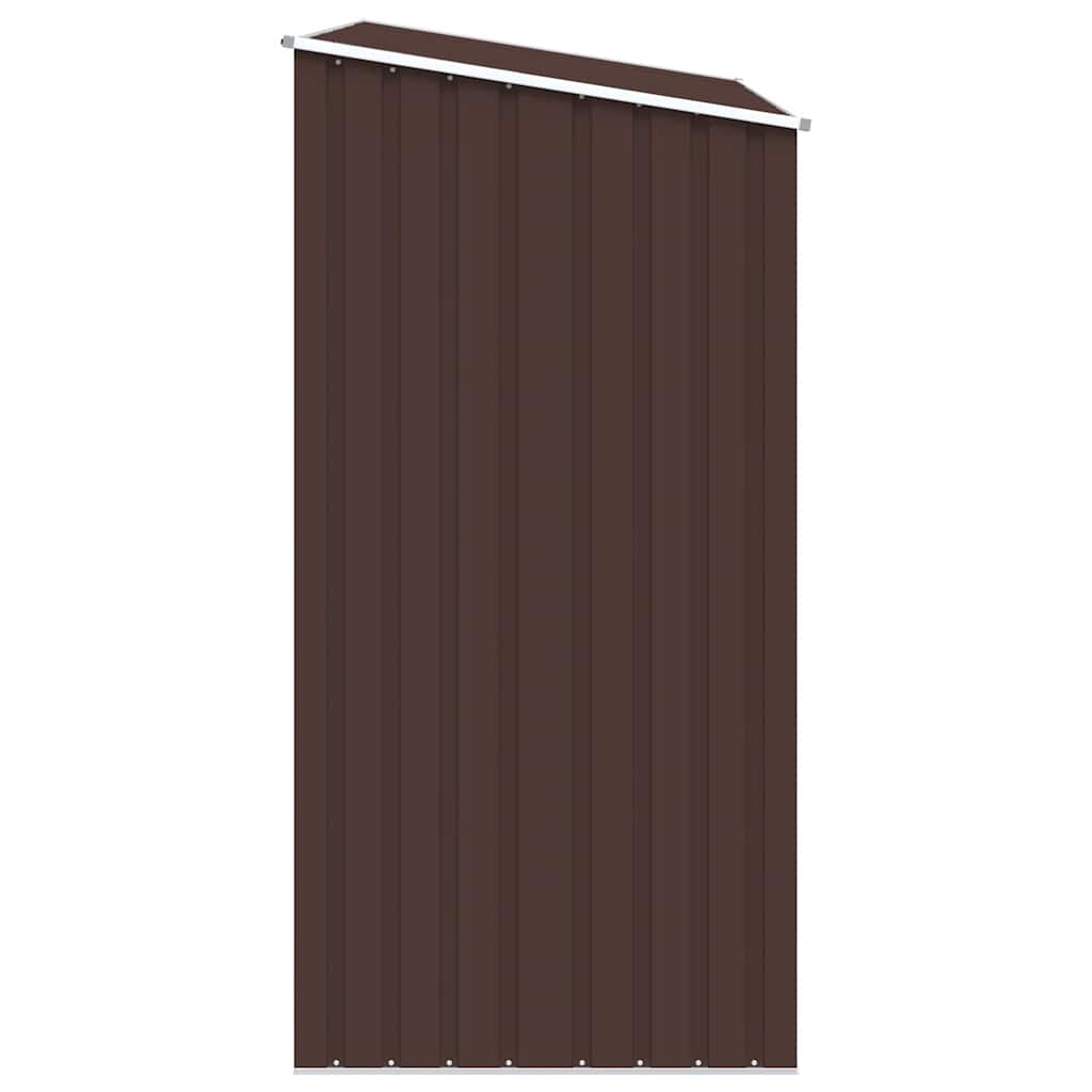 vidaXL Garden Shed | Brown | Galvanised Steel | Large | Garden Shed