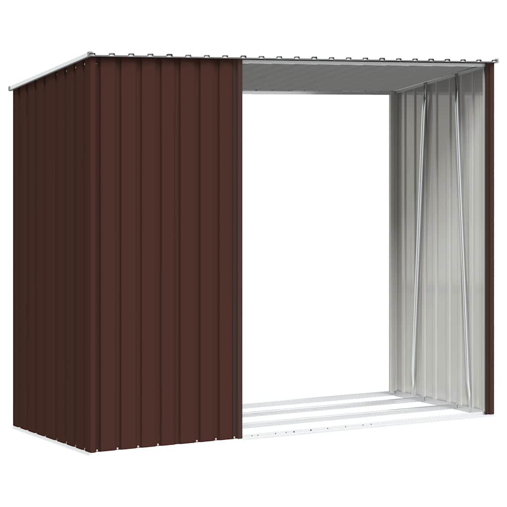 vidaXL Garden Shed | Brown | Galvanised Steel | Large | Garden Shed
