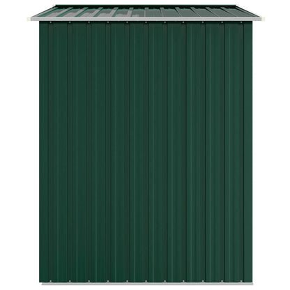 vidaXL Garden Shed Green 205x129x183 cm Galvanised Steel