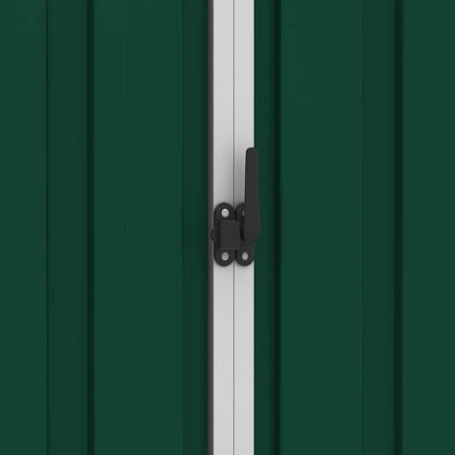 vidaXL Garden Shed Green 205x129x183 cm Galvanised Steel
