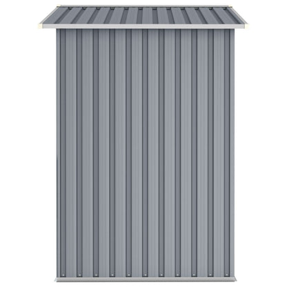 vidaXL Garden Shed Grey 205x129x183 cm Galvanised Steel