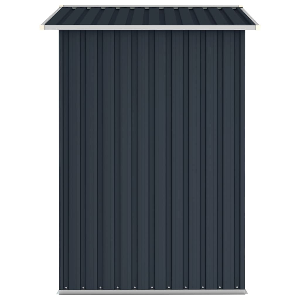 vidaXL Garden Shed Anthracite 205x129x183 cm Galvanised Steel