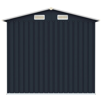 vidaXL Garden Shed Anthracite 205x129x183 cm Galvanised Steel
