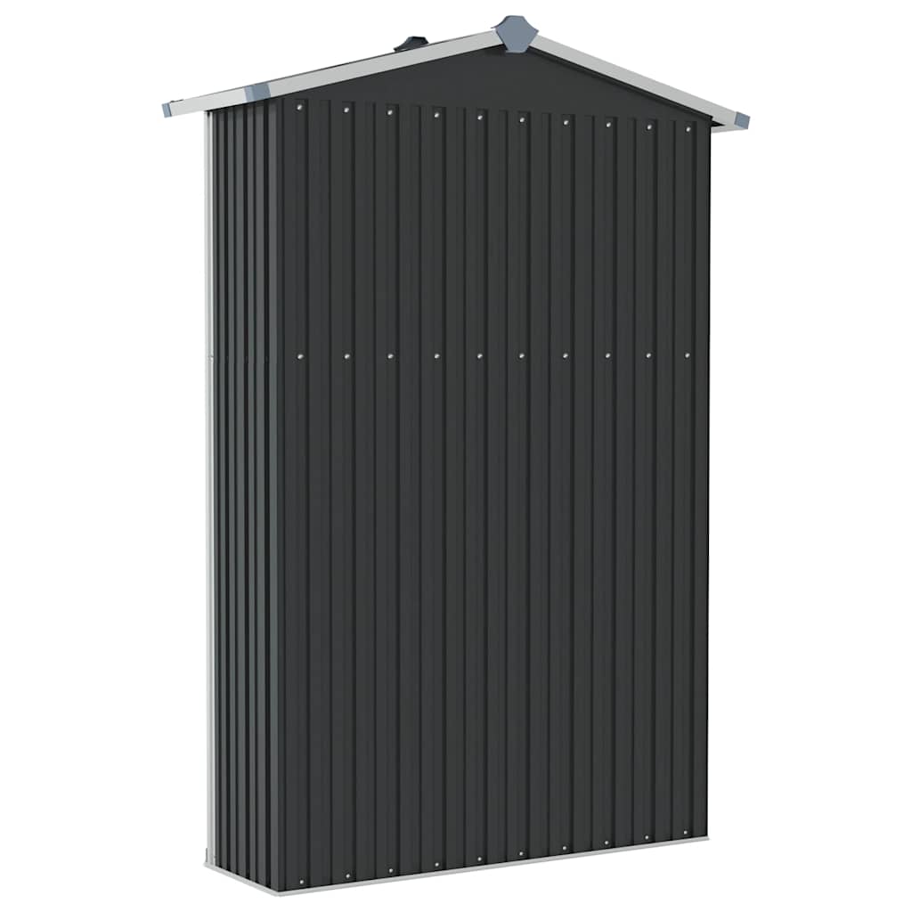 vidaXL Garden Shed Anthracite 116x45x175 cm Galvanised Steel