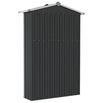 vidaXL Garden Shed Anthracite 116x45x175 cm Galvanised Steel
