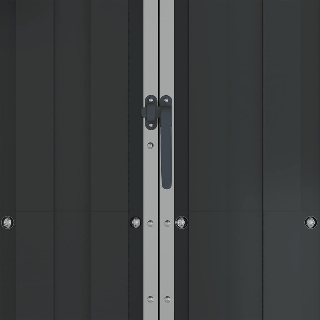 vidaXL Garden Shed Anthracite 116x45x175 cm Galvanised Steel