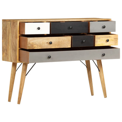 285822 vidaXL Sideboard 110x30x82 cm Solid Mango Wood