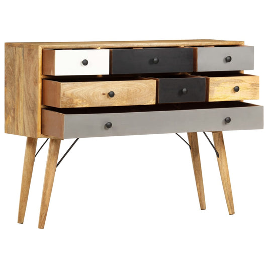 285822 vidaXL Sideboard 110x30x82 cm Solid Mango Wood