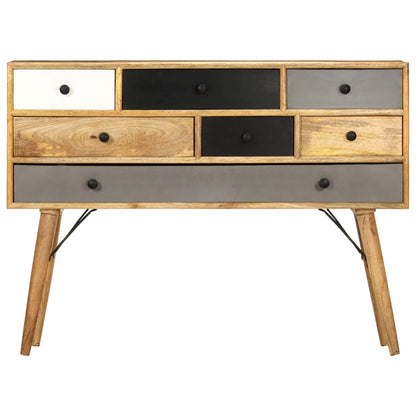 285822 vidaXL Sideboard 110x30x82 cm Solid Mango Wood