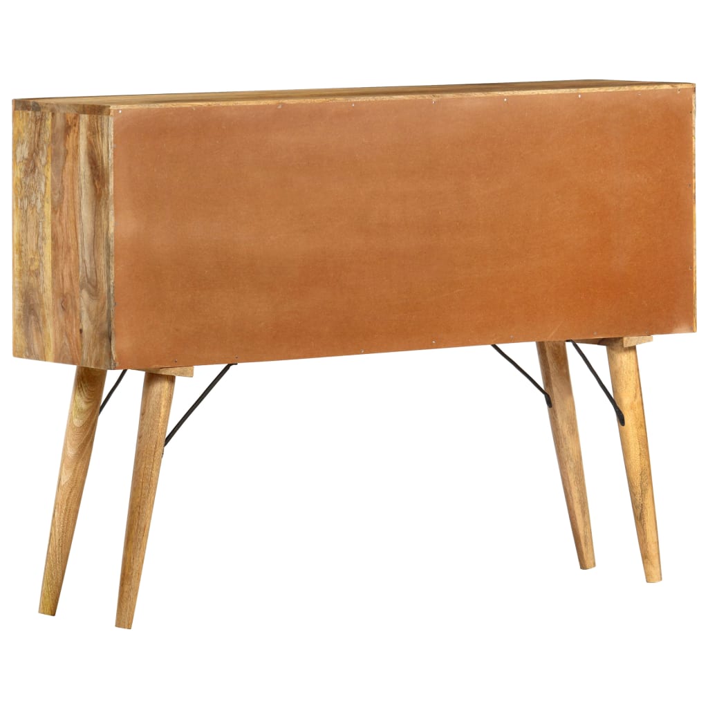285822 vidaXL Sideboard 110x30x82 cm Solid Mango Wood