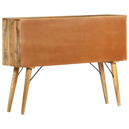 285822 vidaXL Sideboard 110x30x82 cm Solid Mango Wood