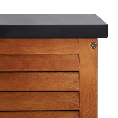 vidaXL Storage Box | Natural wood, Black