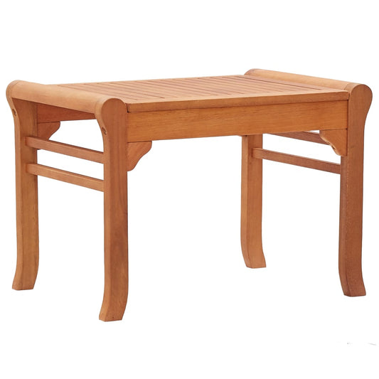 vidaXL Bench | Natural Wood | Solid eucalyptus wood | 64 cm | Durable | Bench