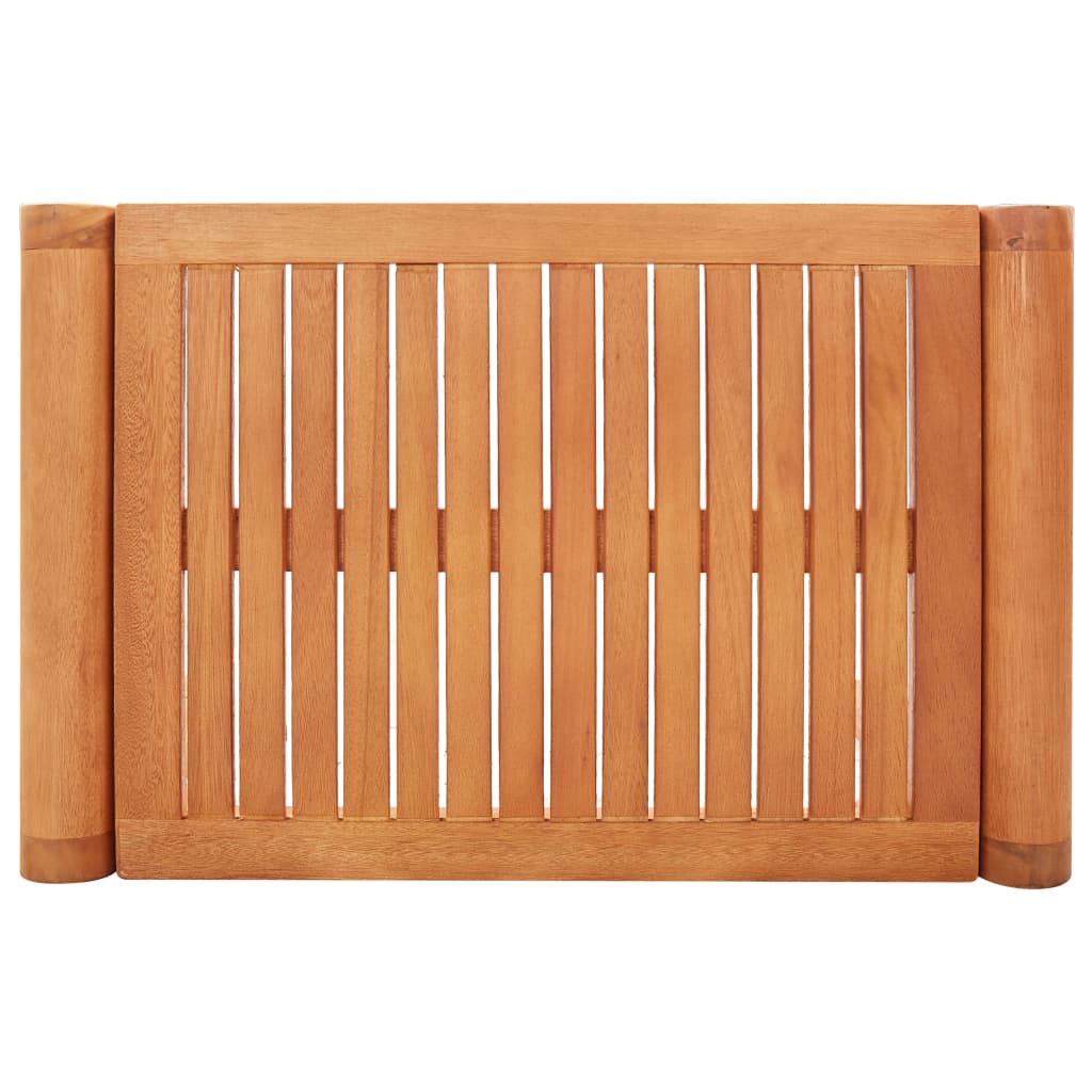 vidaXL Bench | Natural Wood | Solid eucalyptus wood | 64 cm | Durable | Bench