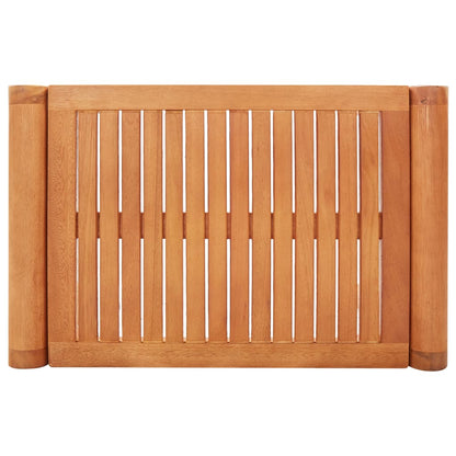 vidaXL Bench | Natural Wood | Solid eucalyptus wood | 64 cm | Durable | Bench