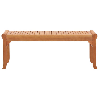 vidaXL 2-Seater Garden Bench 120 cm  Solid Eucalyptus Wood