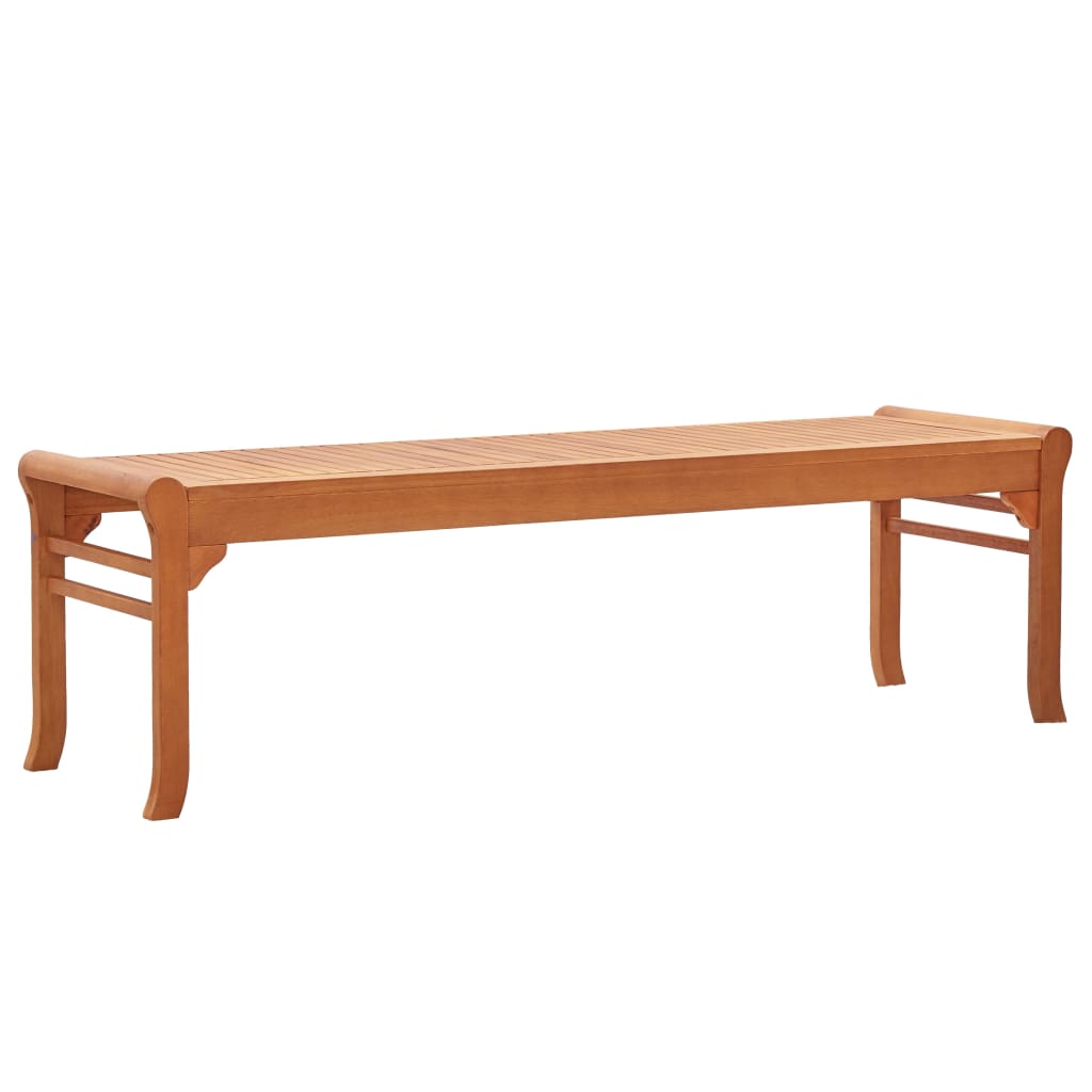 vidaXL Bench | Natural | Solid eucalyptus wood | 150 cm |  Durable  | Bench